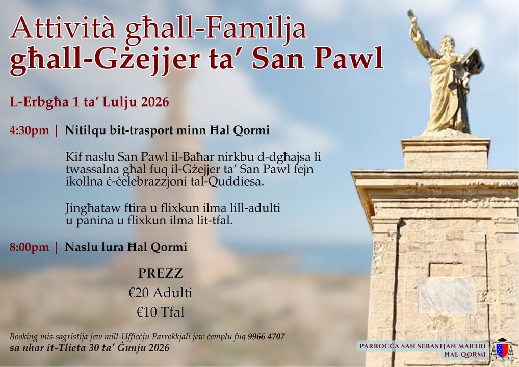 Parroċċa San Sebastjan - St Sebastian Parish - Qormi