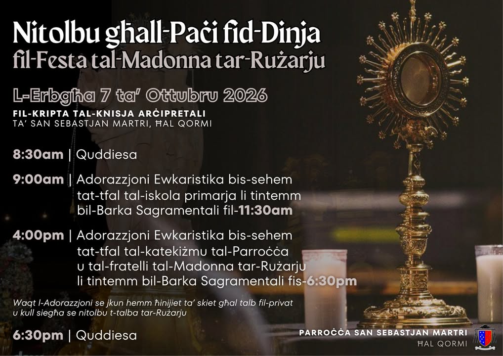 Parroċċa San Sebastjan - St Sebastian Parish - Qormi